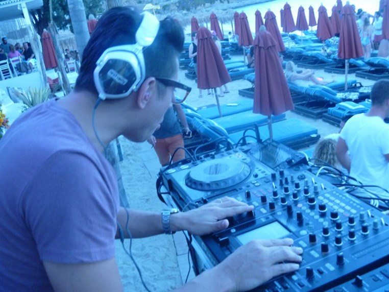 Anthony Bassoulou in Mykonos